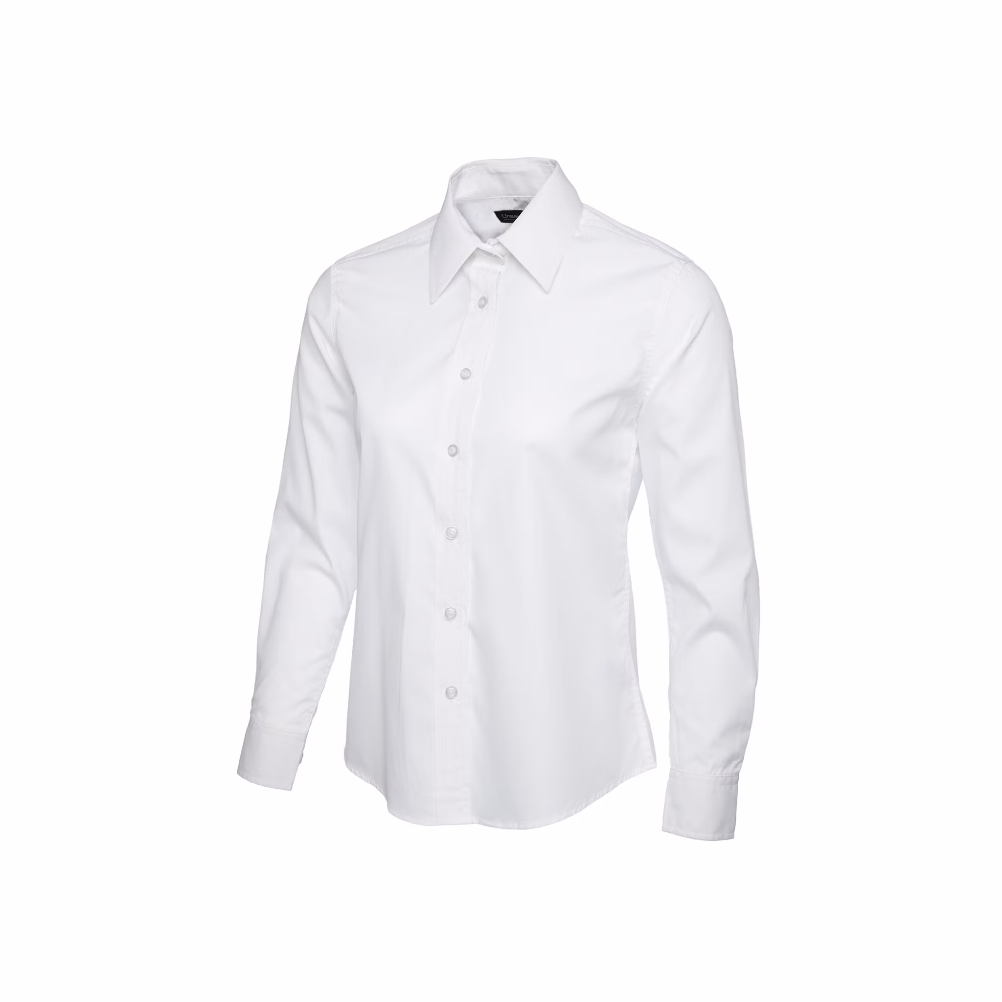 Poplinskjorta med lång ärm i polyester & bomull för dam | Uneek