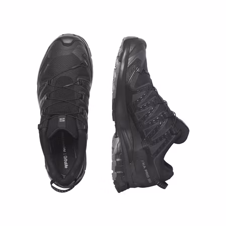 Svart terrängsko med Gore-Tex och Contagrip-sula för herr | Salomon