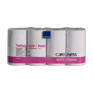Toalettpapper i vitt papper, 2-lagers - 56 rullar | Abena