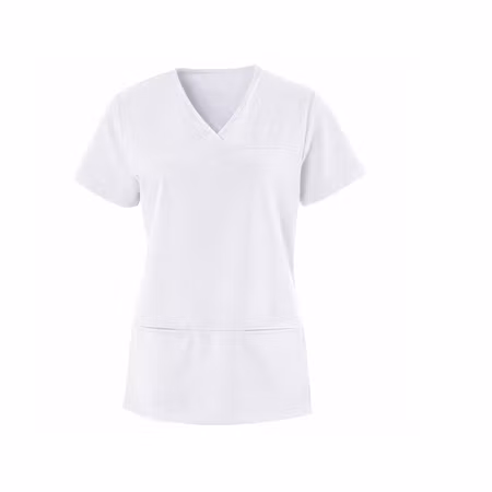 Figursydd damtunika med V-ringning och stretch | Exner