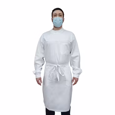 Lång labbrock med ryggknäppning - Unisex | Kokott
