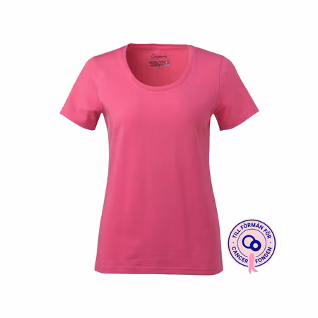 Figurnära rundhalsad T-shirt i ekologisk bomull för dam - Nora | South West
