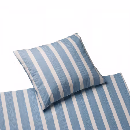 Randigt påslakan i bomull och polyester 150 × 230 cm | Heinex
