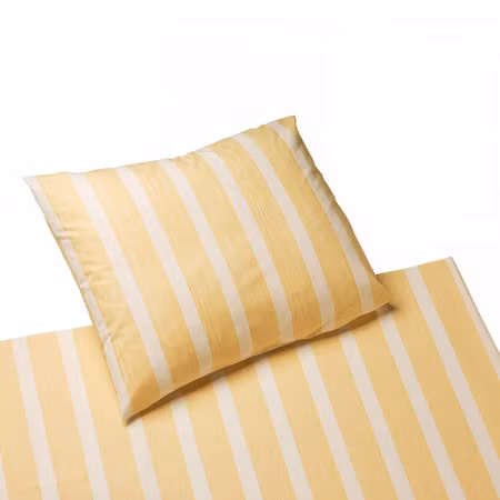 Randigt påslakan i bomull och polyester 150 × 230 cm | Heinex