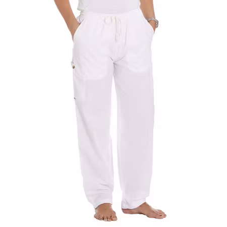 Vit byxa i 100% krinklad bomull | TK Design