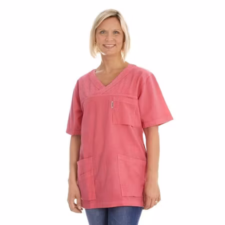 Rosa tunika i 100% krinklad bomull | TK Design