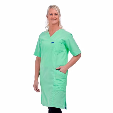 Grön klänning i polyester och bomull | TK Design