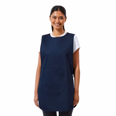 Långt tabard-förkläde med ficka | Premier