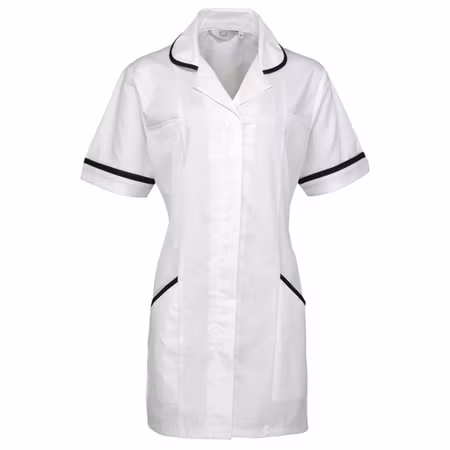 Vit tunika med kontrastdetaljer | Premier