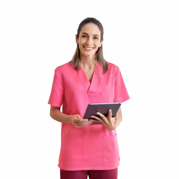 Vårdtunika med V-ringning och tre fickor | Velilla