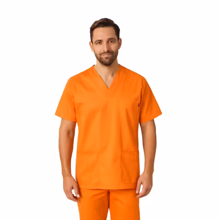 Twilltunika med korta ärmar och tre fickor | Velilla