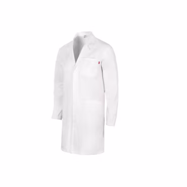 Medicinsk rock i 100% bomullstwill med tryckknappar och fickor | Velilla