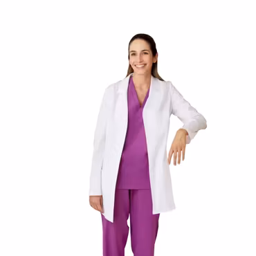 Vit vårdblus för dam med tre fickor | Velilla