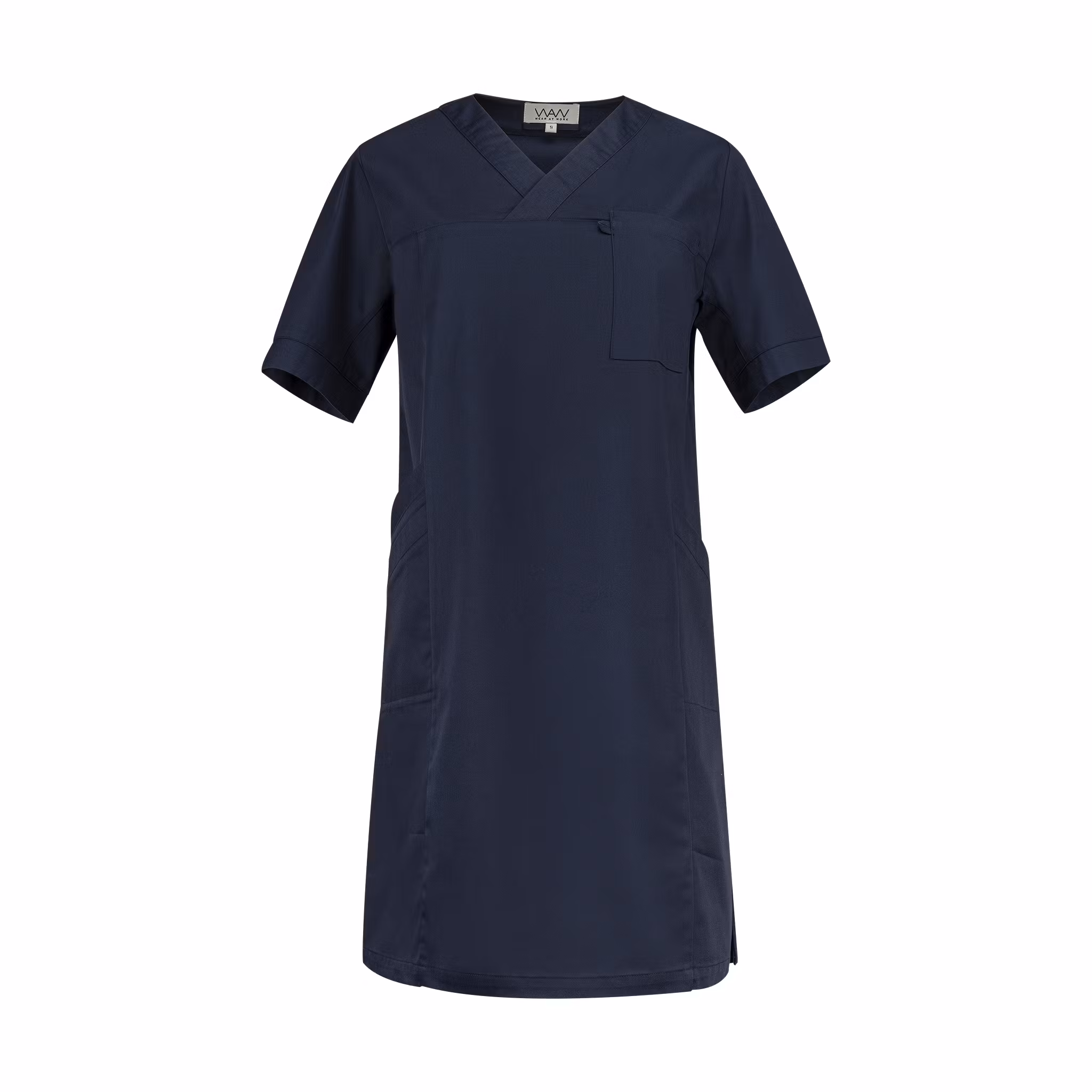 Vårdklänning med v-ringning för dam | Texstar