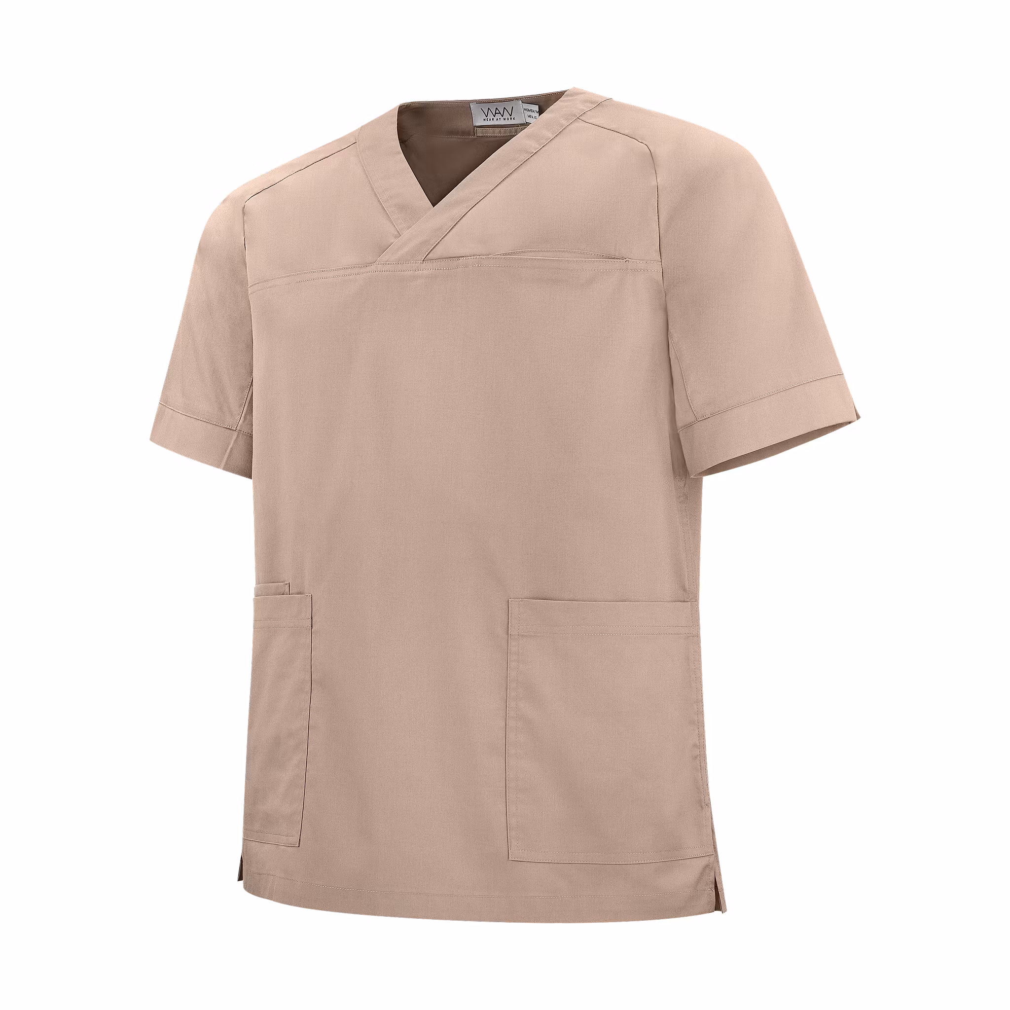 Vårdbussarong med stretchpaneler och raglansöm | Texstar