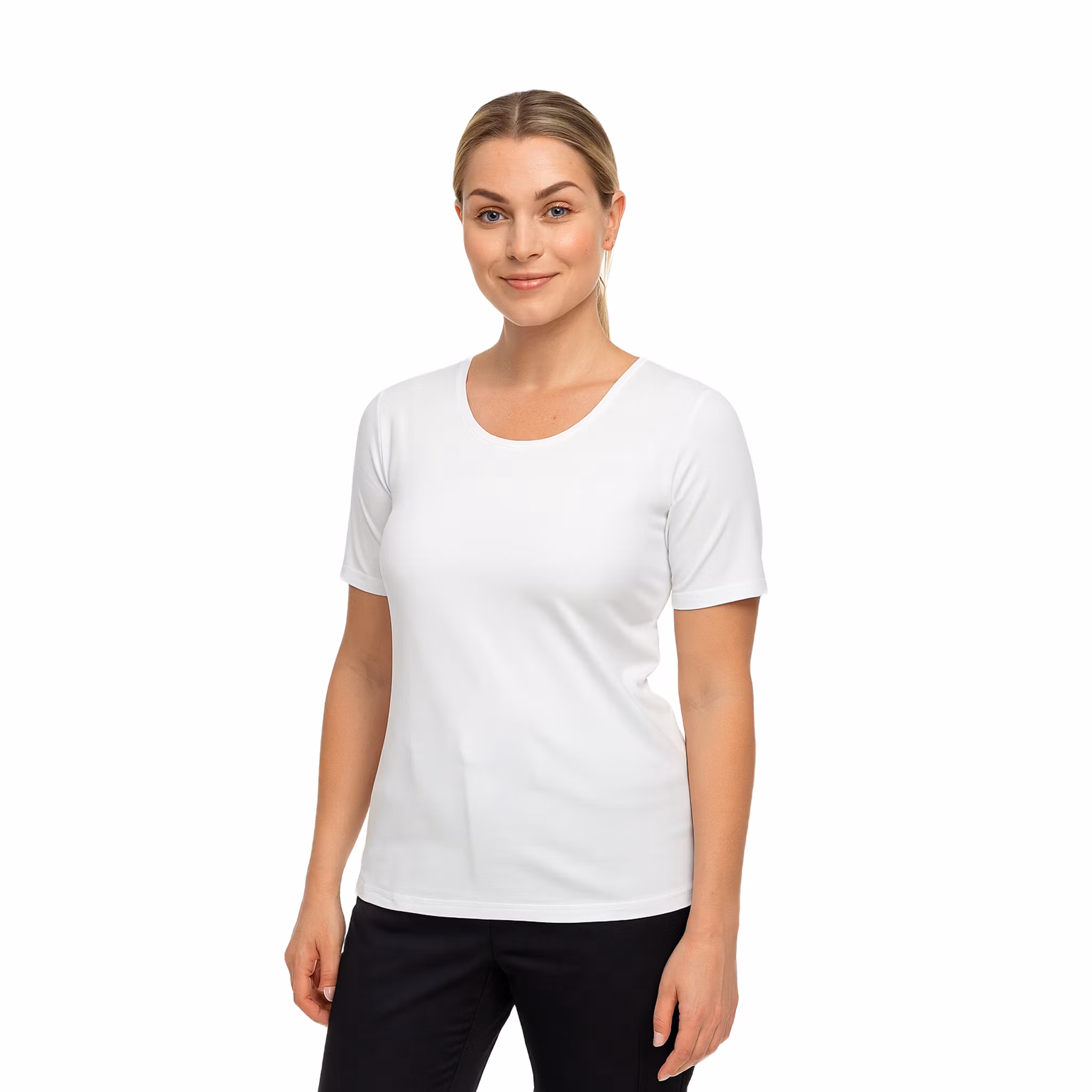 Mjuk t-shirt i modal med rundad urringning | Texstar