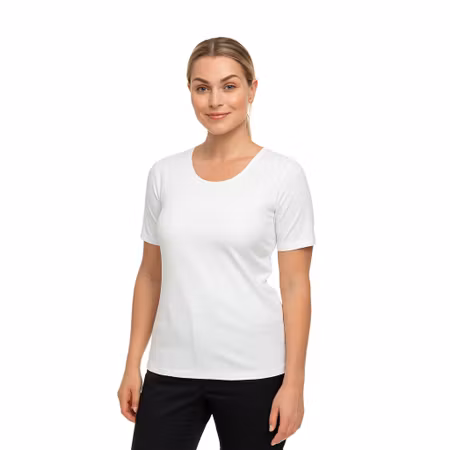 Mjuk t-shirt i modal med rundad urringning | Texstar