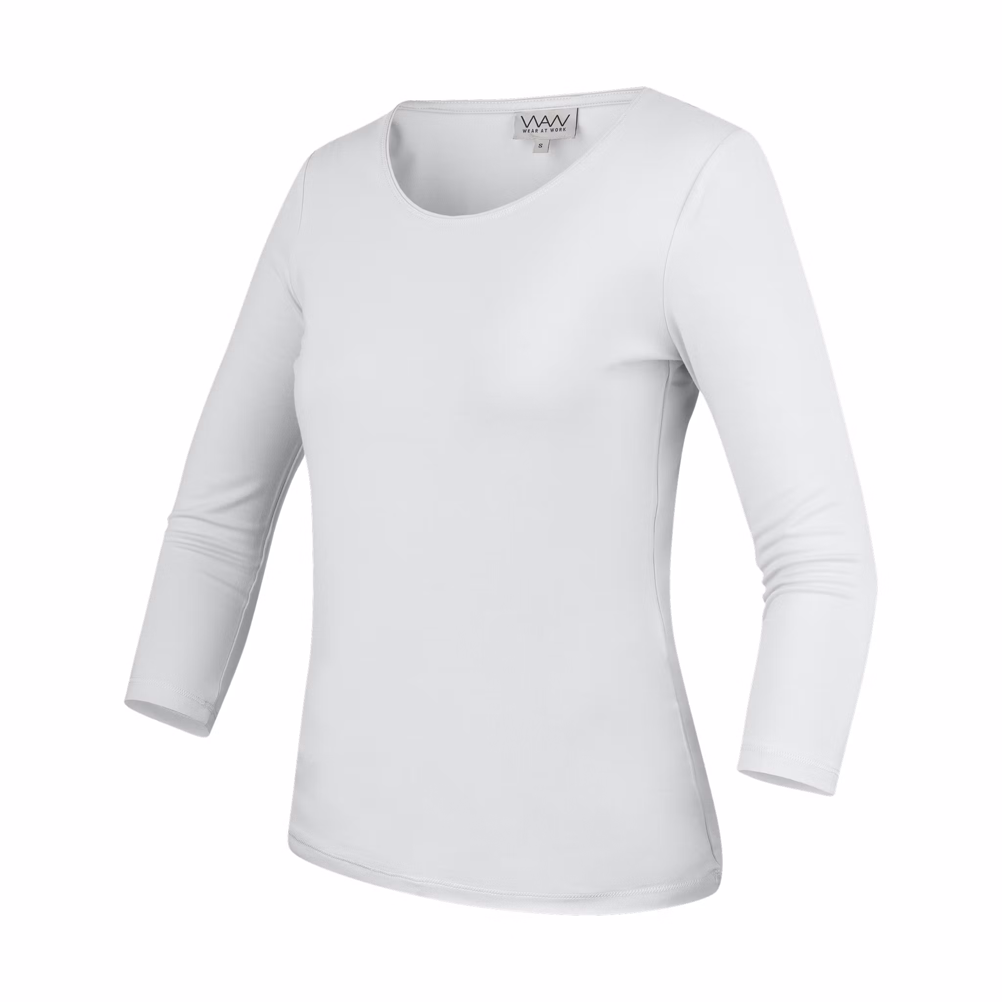 Mjuk topp i modal med rundad urringning och trekvartsärm | Texstar