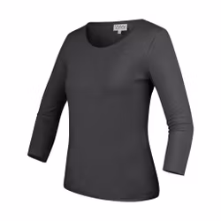 Mjuk topp i modal med rundad urringning och trekvartsärm | Texstar