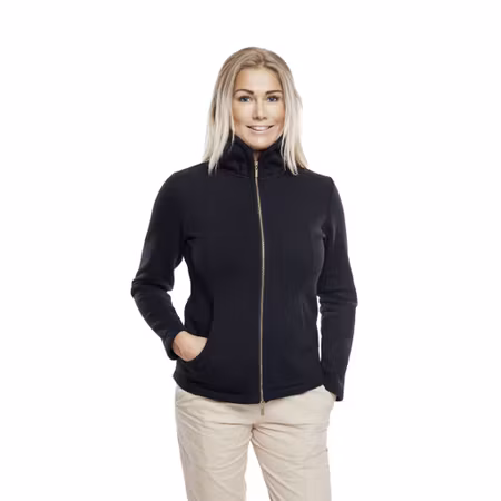 Sweatshirt i bomull och fleece med 2-vägsdragkedja | Texstar