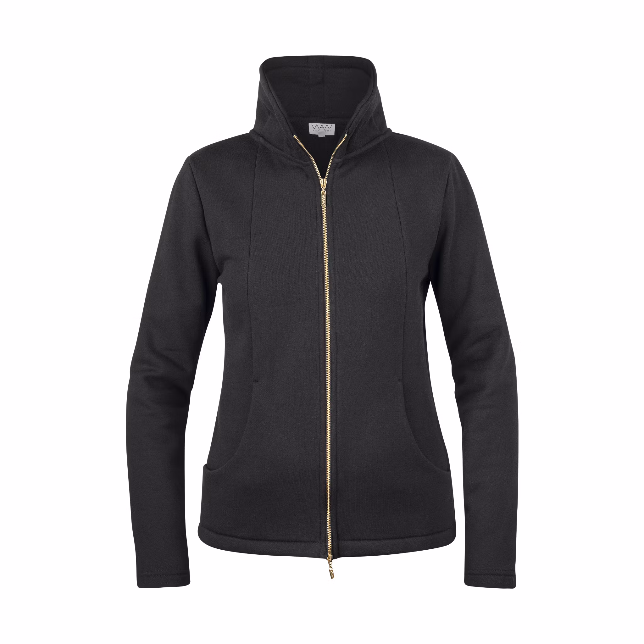 Sweatshirt i bomull och fleece med 2-vägsdragkedja | Texstar