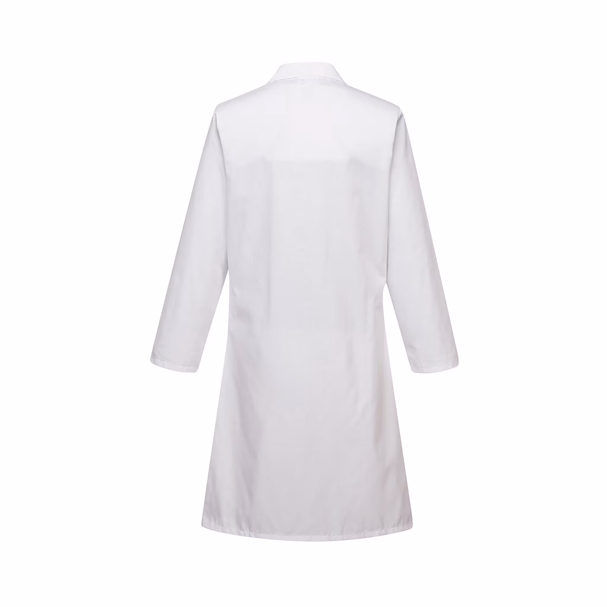 Standard vit damrock med dold knappstängning & praktiska fickor | Portwest