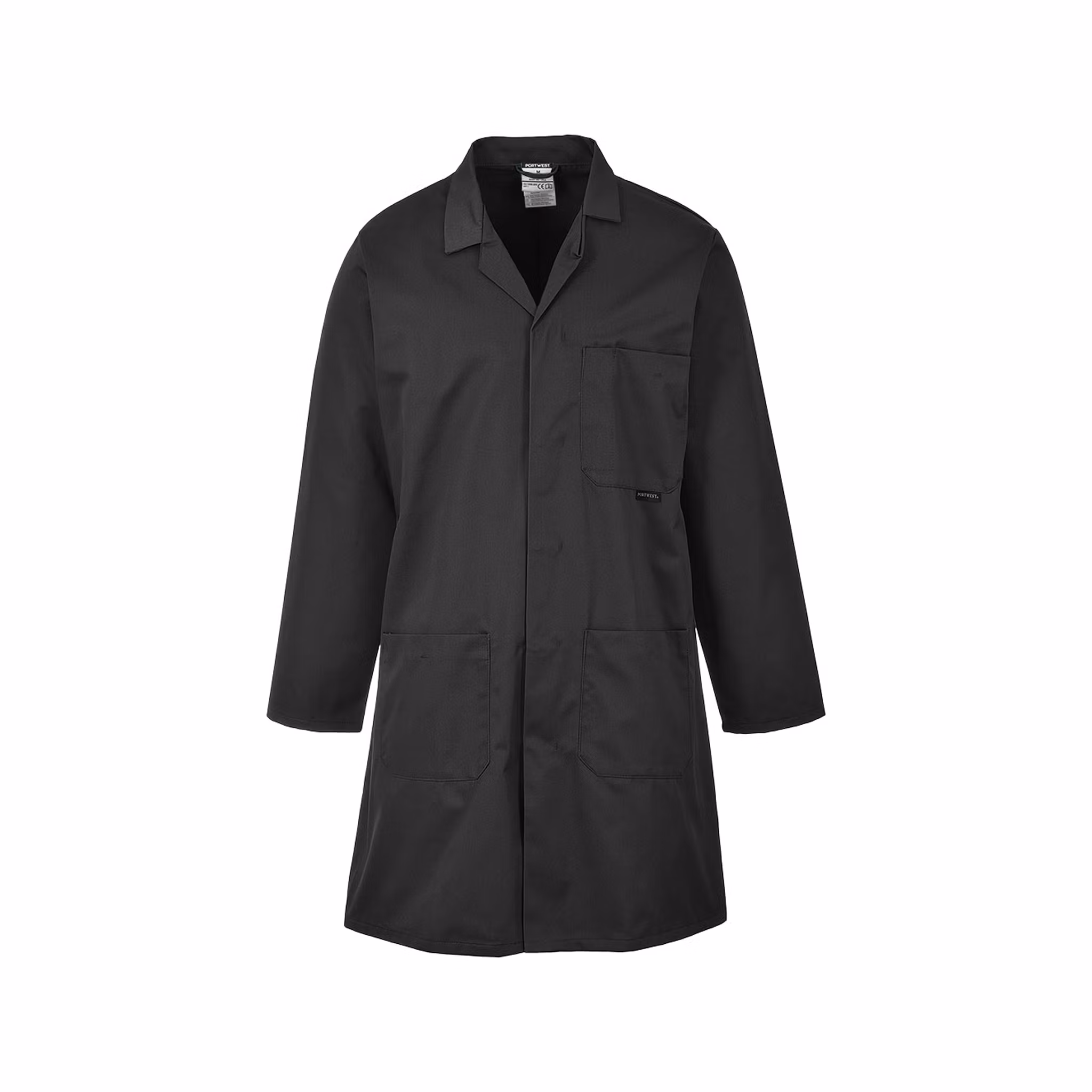 Standardrock med dold knappstängning & slitstarkt tyg | Portwest