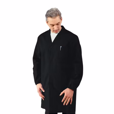 Arbetsrock för herr med tryckknappar och bröstficka för herr | Isacco