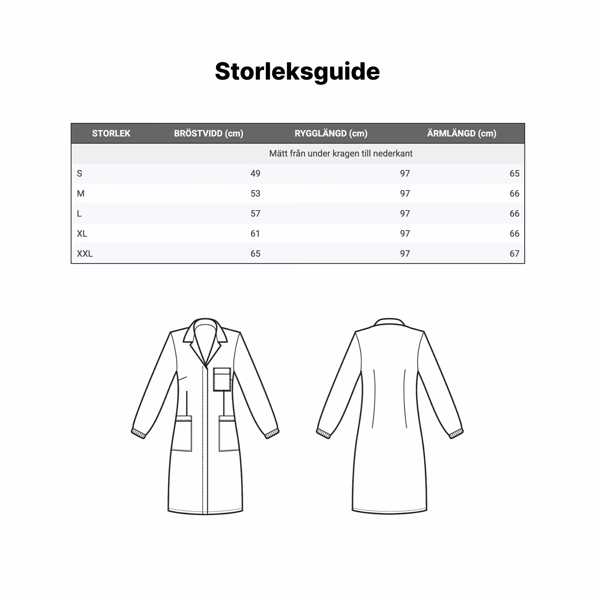 Vårdarkrock för dam med tryckknappar och bröstficka | Isacco