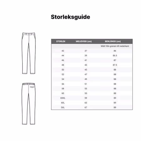 Svart arbetsbyxa Seattle unisex i bomullsstretch | Isacco