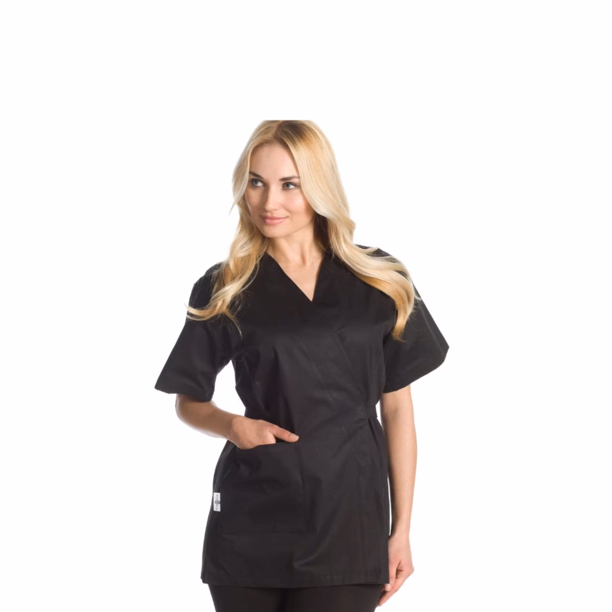 Aiko arbetskimono i italiensk bomull med justerbar passform för dam | West Rose