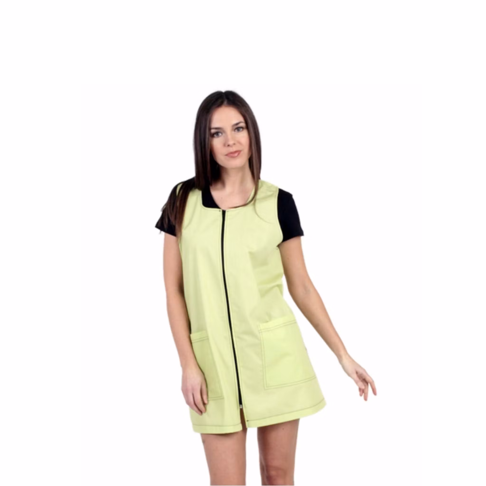 Jennifer arbetströja i polyester & bomull med dragkedja för dam | West Rose