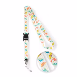 Nyckelband med hängande rem i tyg | Calzame