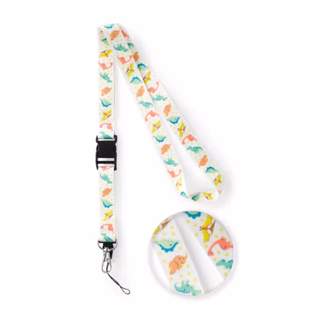 Nyckelband med hängande rem i tyg | Calzame