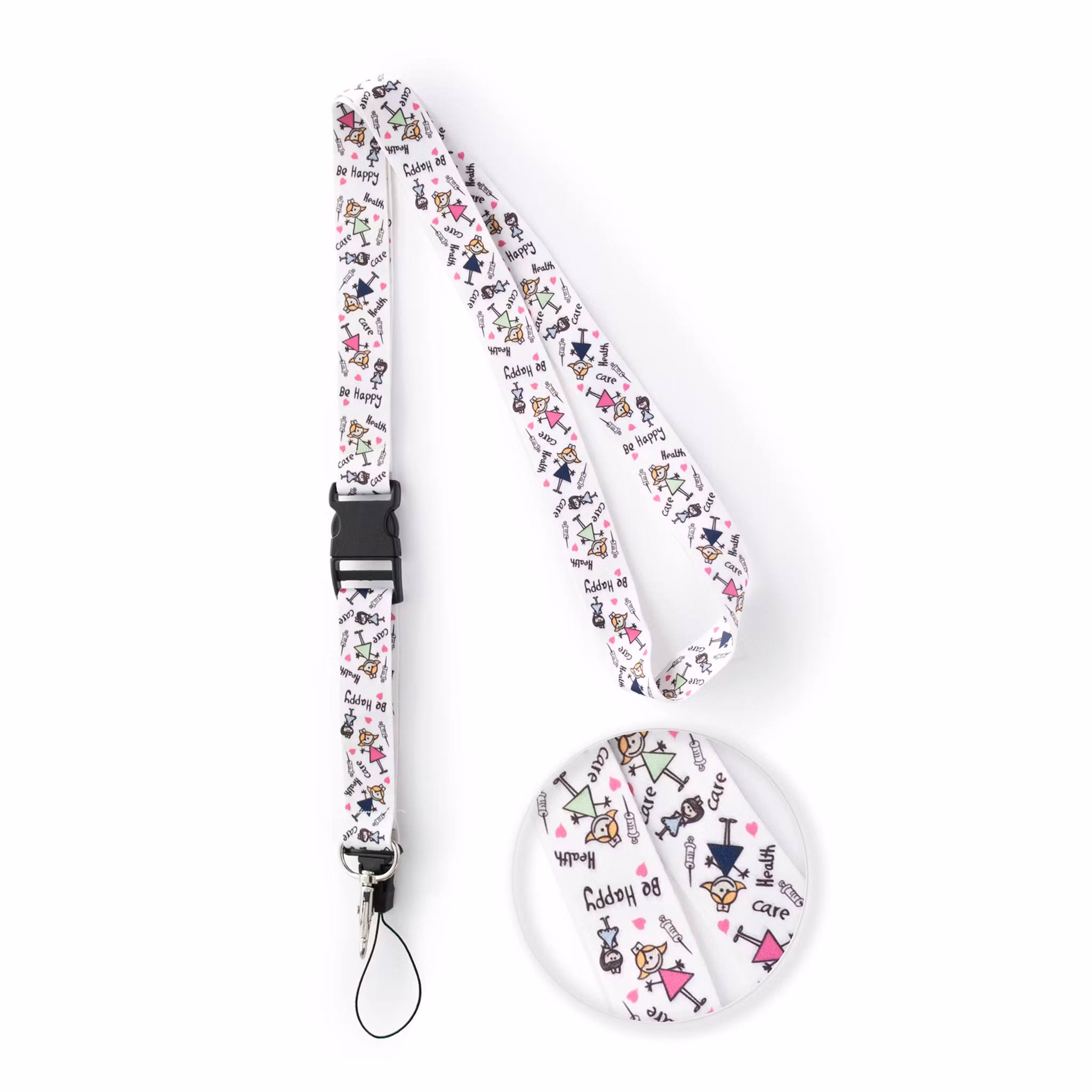 Nyckelband med hängande rem i tyg | Calzame