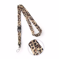 Nyckelband med hängande rem i tyg | Calzame