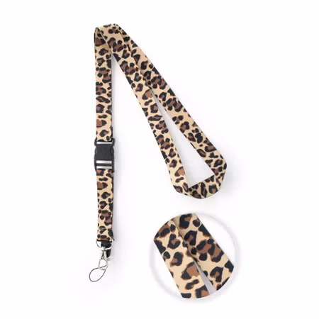 Nyckelband med hängande rem i tyg | Calzame