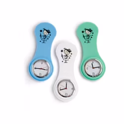 Klocka med silikonhållare och japanskt kvartsurverk | Gute Besserung