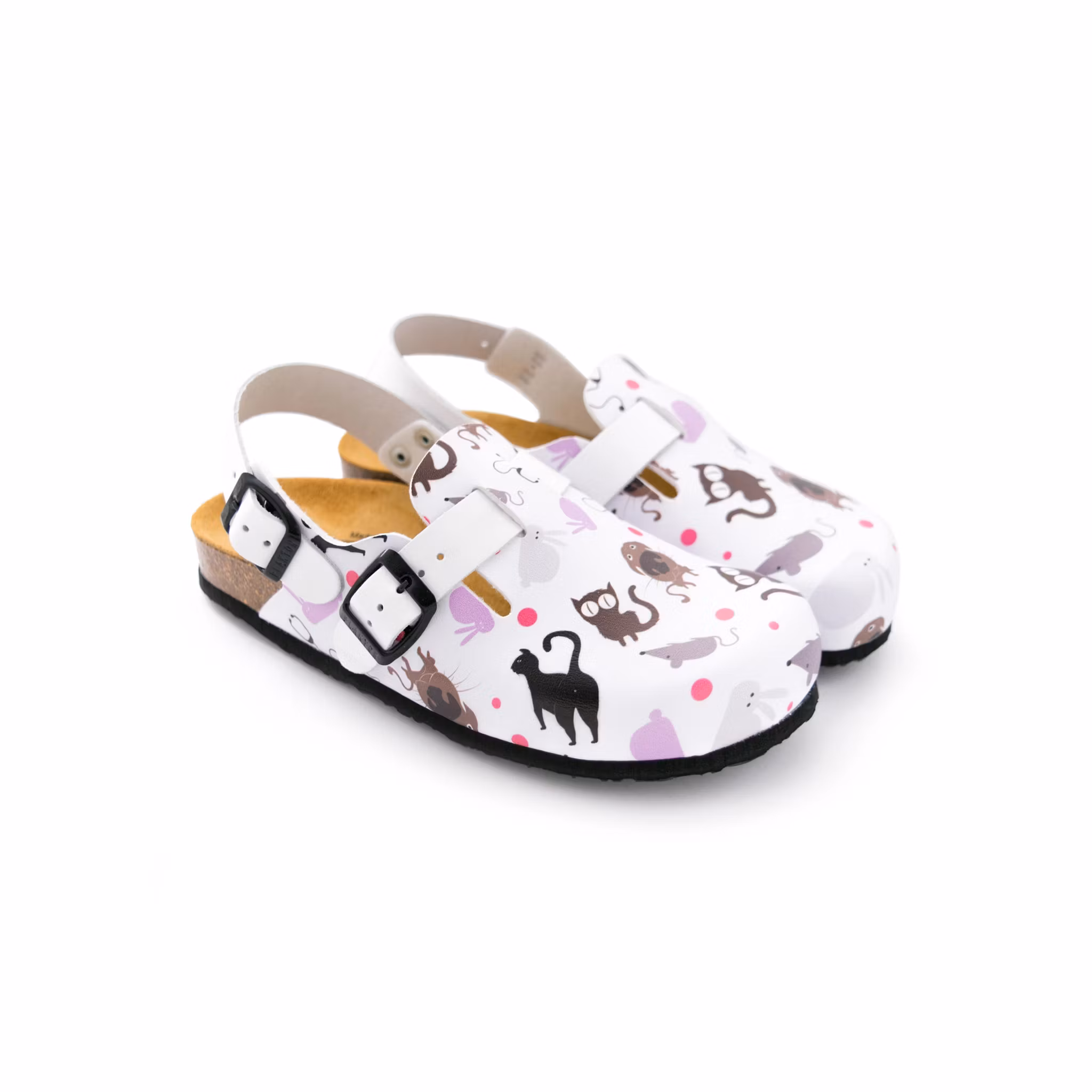 Toffel med anatomisk korksula och justerbara remmar | Calzame