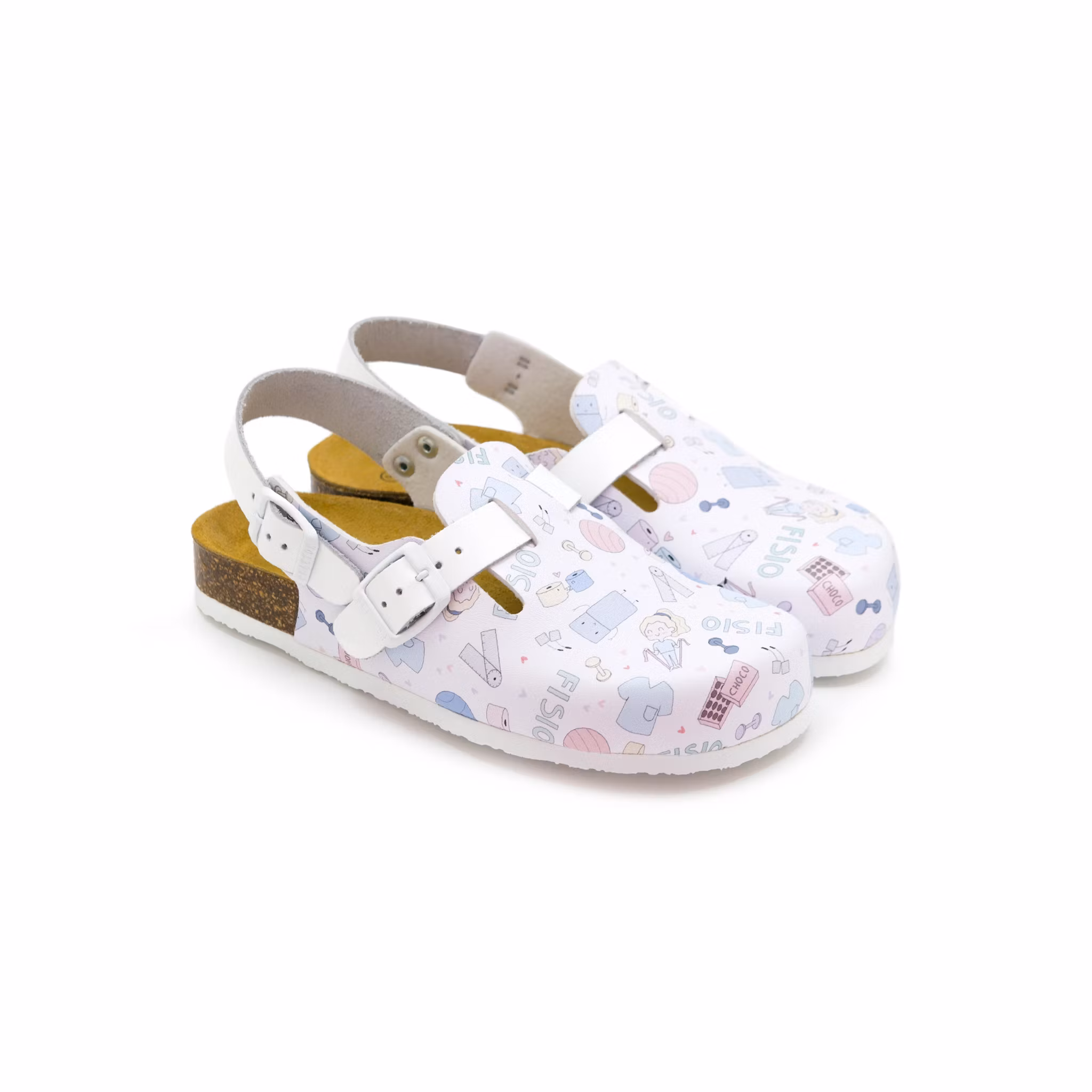 Toffel med anatomisk korksula och justerbara remmar | Calzame