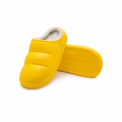 Vegansk vintertoffel i EVA med fårfodrad insida och låg häl | Calzame