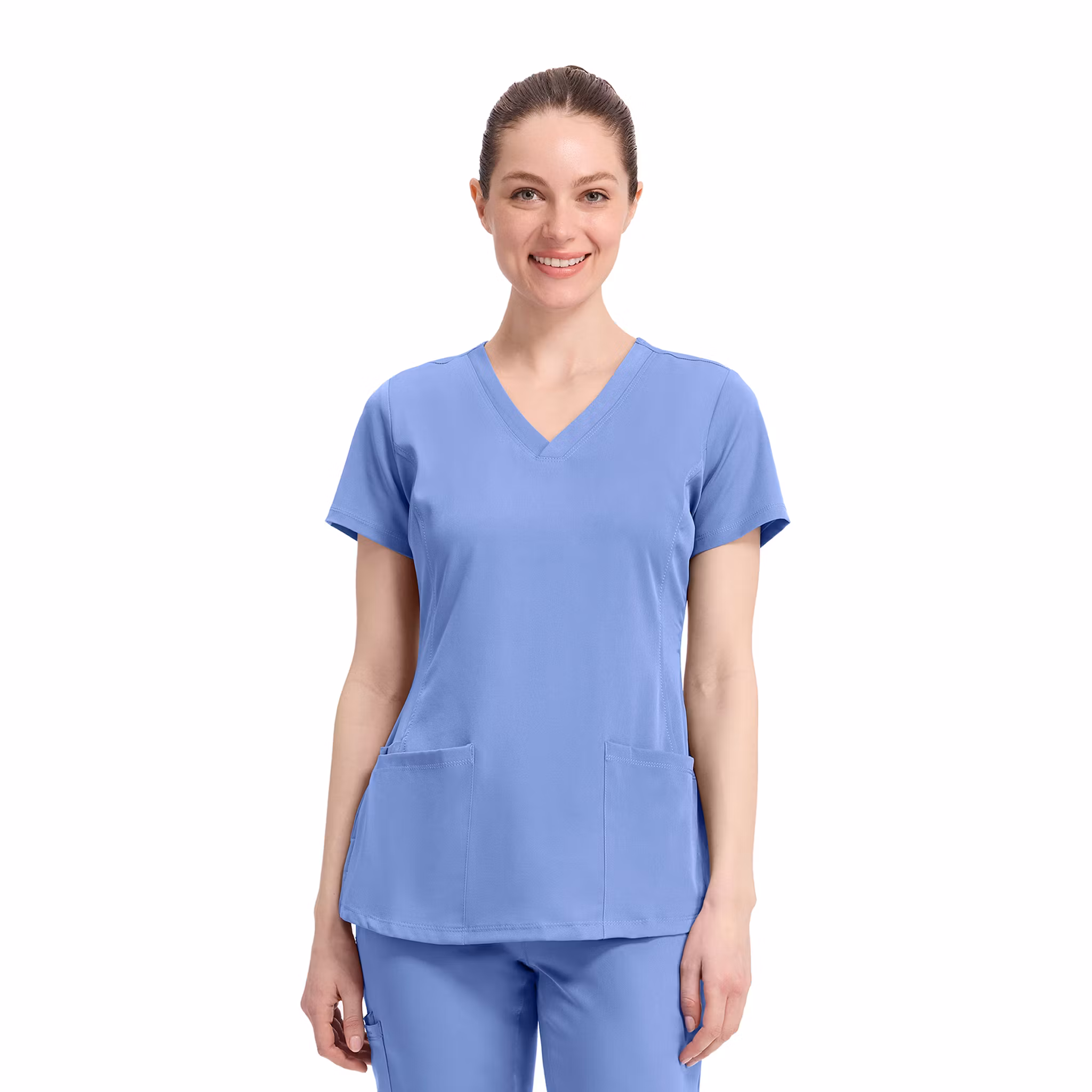 Monica vårdtunika med V-ringning, stretch och flera fickor | Healing Hands