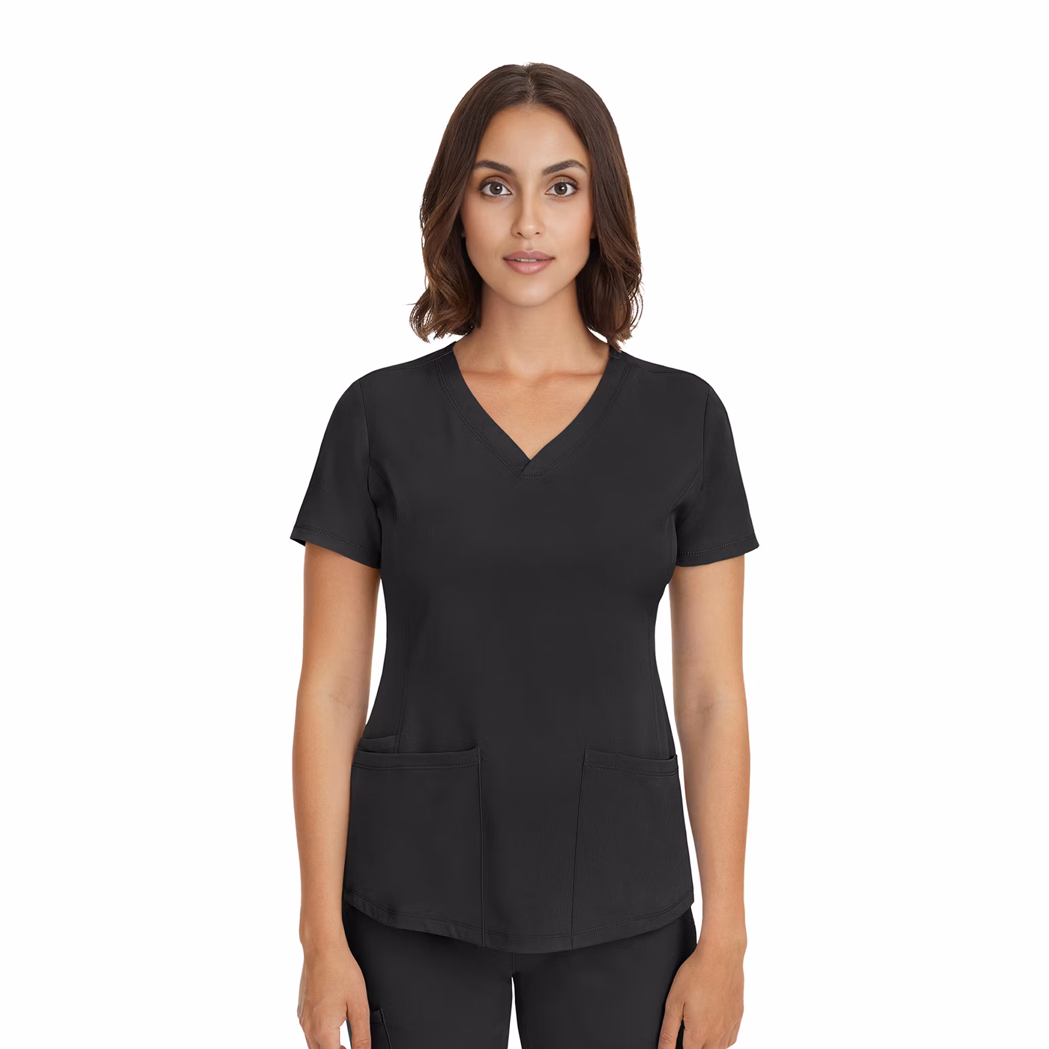 Monica vårdtunika med V-ringning, stretch och flera fickor | Healing Hands