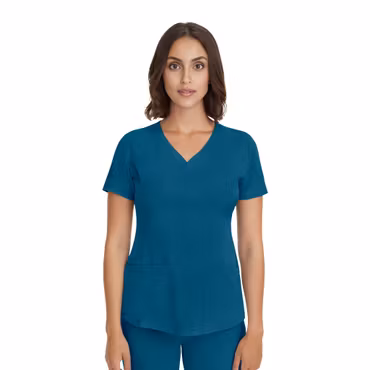 Monica vårdtunika med V-ringning, stretch och flera fickor | Healing Hands