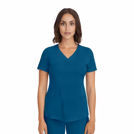 Vårdtunika med V-ringning, stretch och flera fickor - Monica | Healing Hands