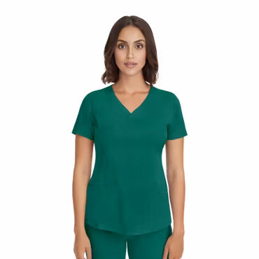 Monica vårdtunika med V-ringning, stretch och flera fickor | Healing Hands