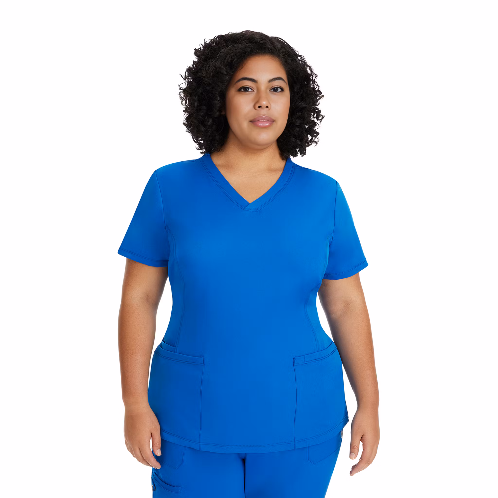 Monica vårdtunika med V-ringning, stretch och flera fickor | Healing Hands