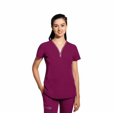 Sonia vårdtopp med dragkedja och fyrvägsstretch för dam | Healing Hands