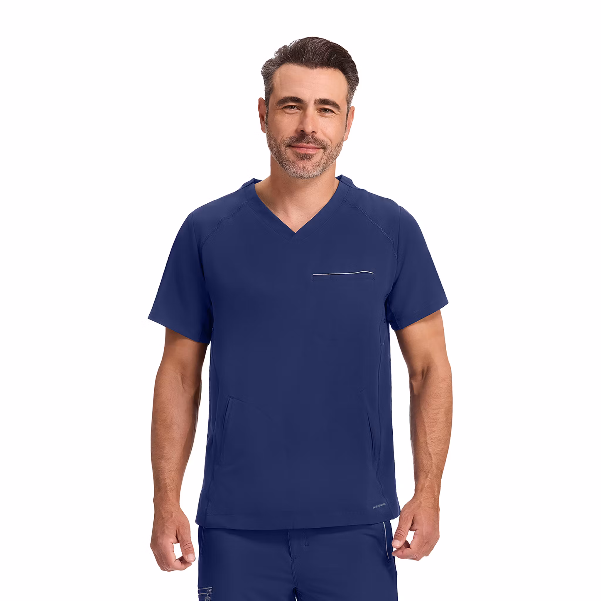 Steven vårdtopp i fyrvägsstretch med modern passform för herr | Healing Hands