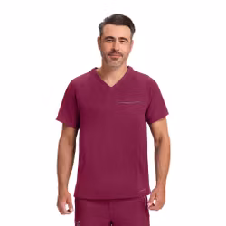 Steven vårdtopp i fyrvägsstretch med modern passform för herr | Healing Hands